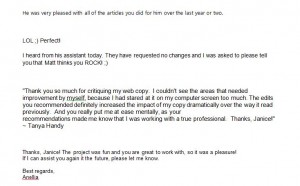 Janice's Happy Clients!